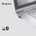 Logitech Lift for Business | Ergonomische Draadloze Muis | Rechtshandig | RF + Bluetooth | 4000 DPI | Grafiet