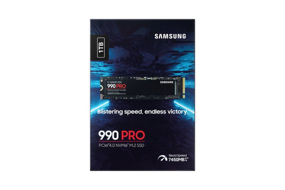 Samsung 990 PRO | 1TB NVMe SSD | M.2 Gen4 | 7.450MB/s Lezen | 6.900MB/s Schrijven