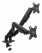 ACT AC8314 Monitorarm Essentials | Verstelbare Monitor-bureaubeugel | Tot 35" | Max 2x 9 kg | VESA 75x75 / 100x100 | 2 Monito