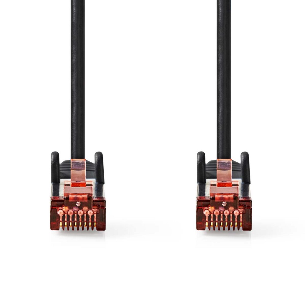 Nedis S/FTP Cat 6 Netwerkkabel | 1 m | Zwart