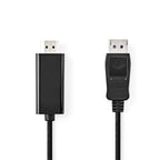 Nedis CCGL37100BK10 | DisplayPort naar HDMI adapterkabel | 1 m | DisplayPort male | HDMI Type A (Standaard) | Full HD 1080p |