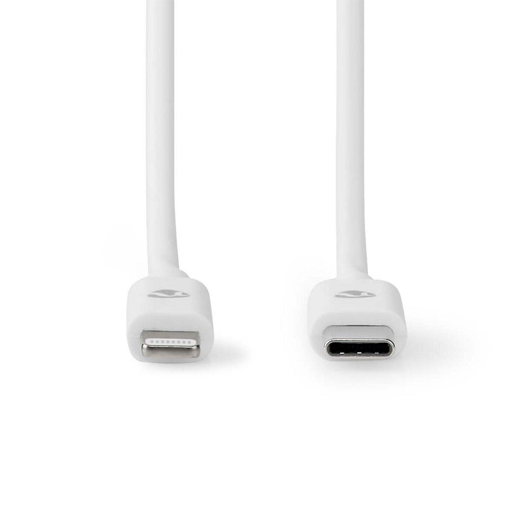 Nedis CCGL39650WT10 | Lightning-naar-USB-C kabel | 1 m | Lightning Male naar USB-C Male | Opladen en synchroniseren | Wit