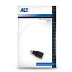 ACT kabel-tussenstuk | USB-A naar USB-C | Zwart | AC7355
