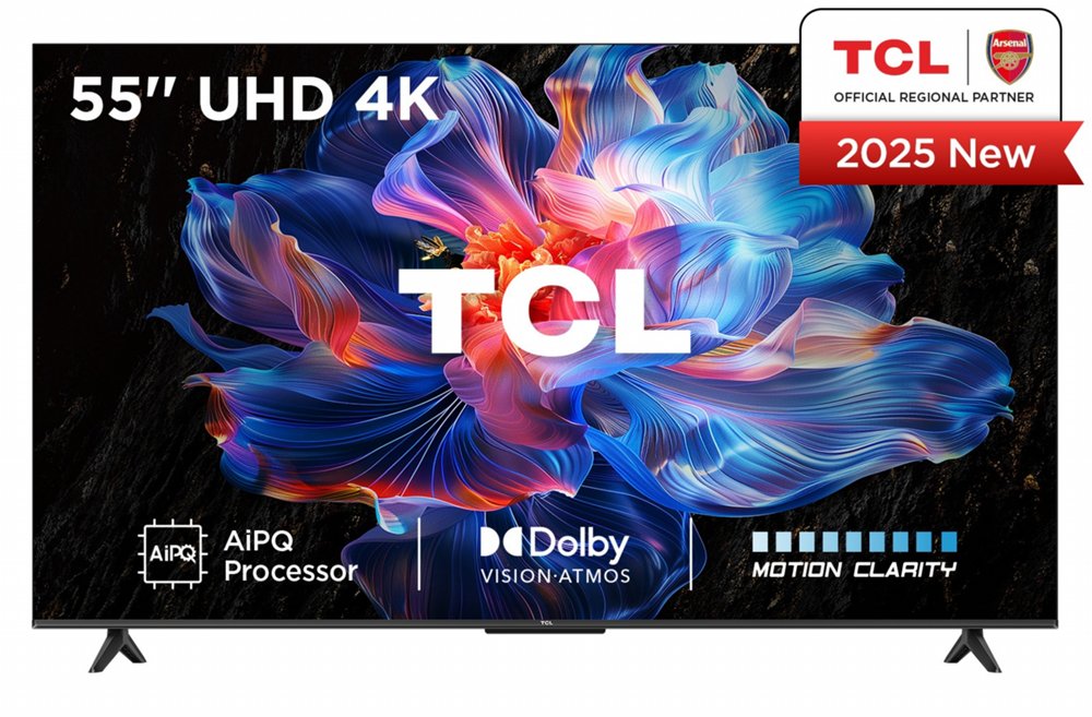 TCL 55V6C | 55" 4K Ultra HD DLED Smart TV | Google TV | Dolby Vision | 60Hz (2025)