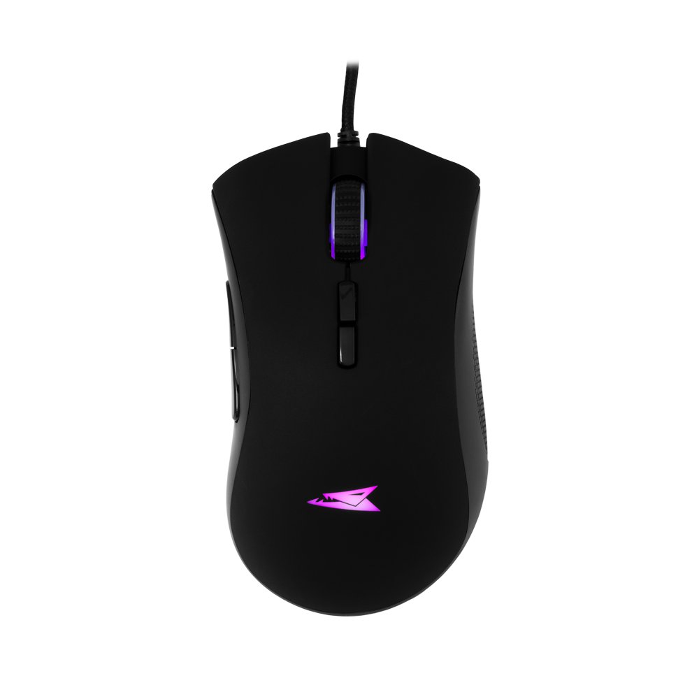 Baracuda LOBSTER RGB | Bekabelde Gaming Muis | USB-A | 6400 DPI | Zwart