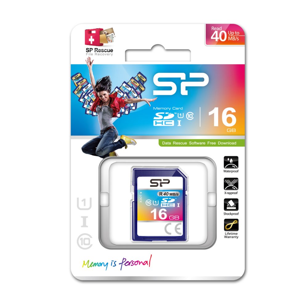 Silicon Power | SDHC | 16GB | Class 10