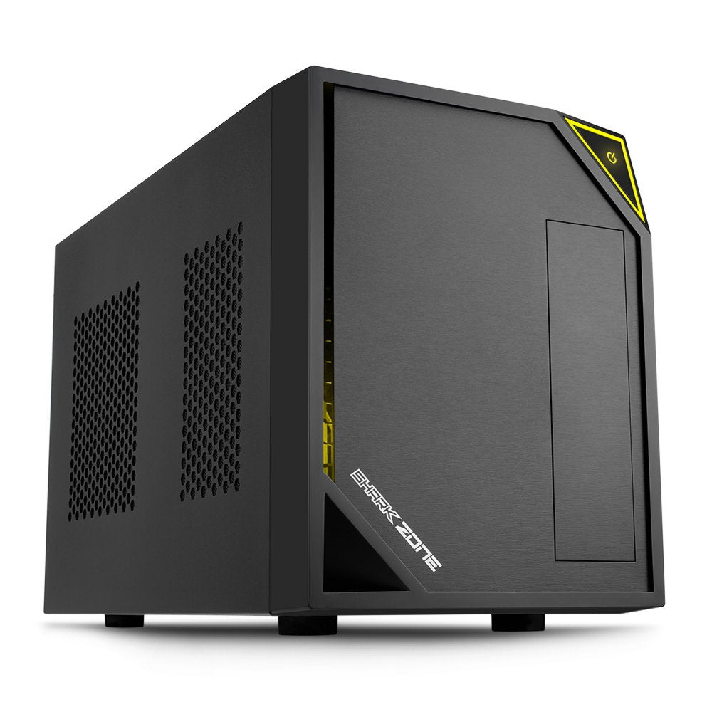 Sharkoon Shark Zone C10 | Mini-ITX Case | Zwart/Geel