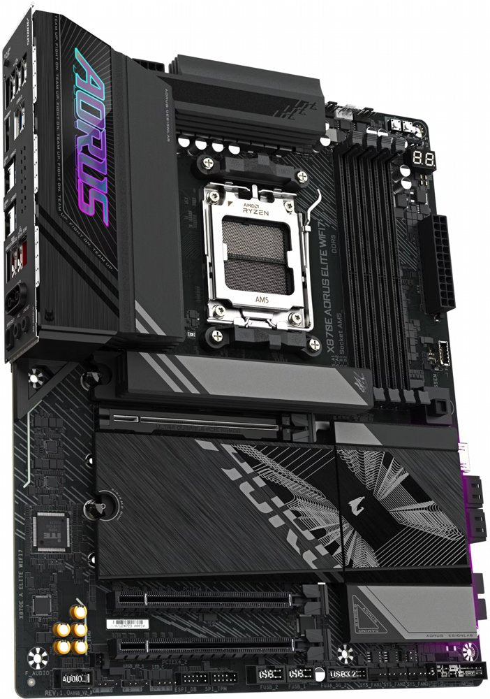 Gigabyte X870E AORUS ELITE WIFI7 | AMD X870E Moederbord | AM5 | ATX | WiFi 7