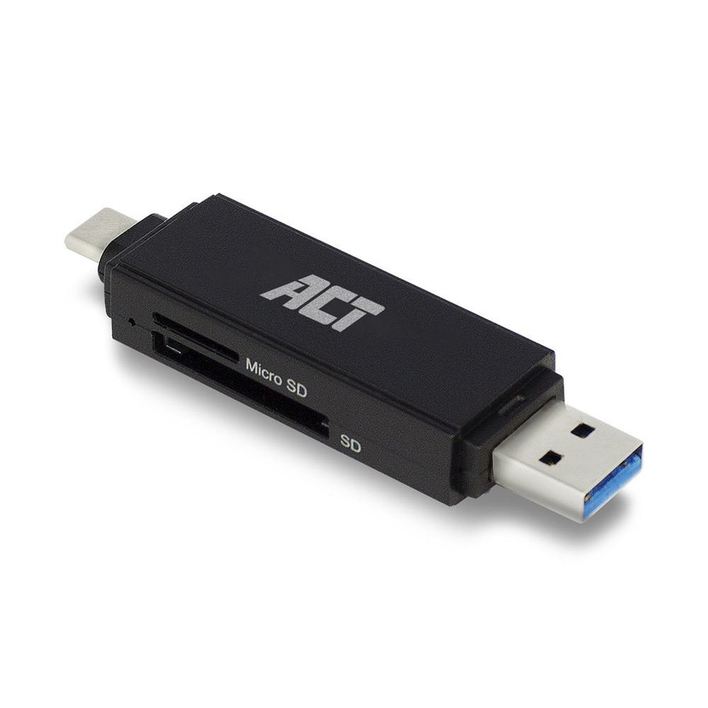 ACT AC6375 | Geheugenkaartlezer | USB 3.2 Gen 1 | Zwart