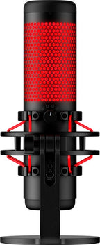 HyperX QuadCast | USB-microfoon | Rode verlichting | Voor pc en console | Zwart/Rood | Open Box