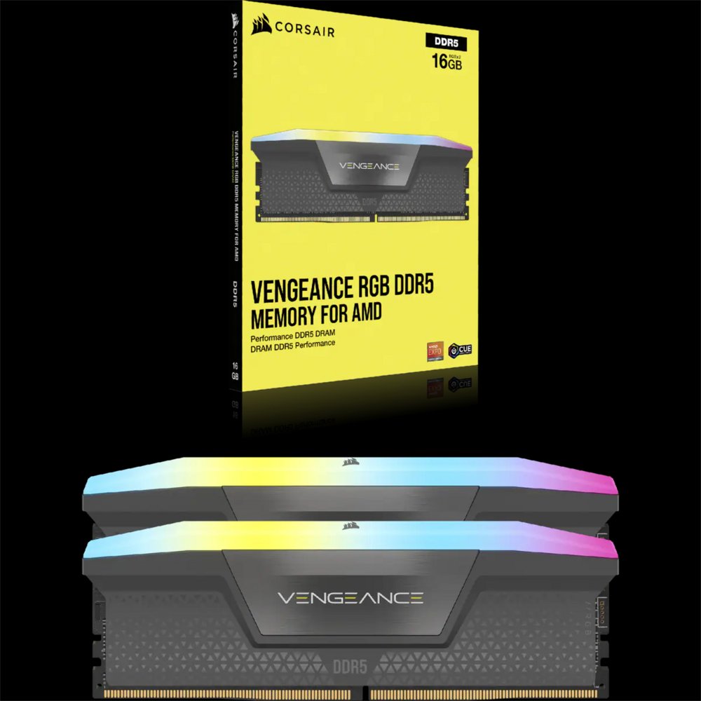 Corsair Vengeance RGB | 32GB 2x16GB DDR5 | 5200MHz | DIMM | CL40 | Geheugenmodule | RAM