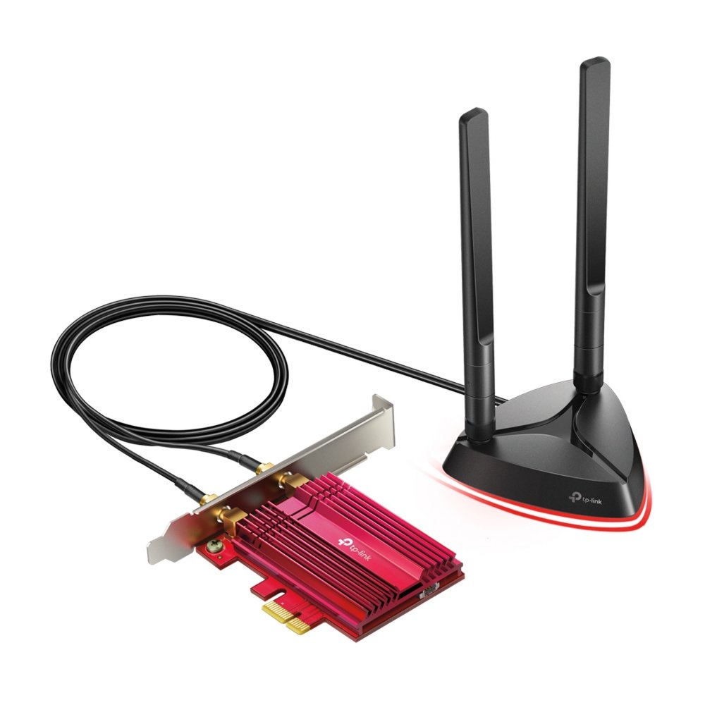 TP-Link Archer TX3000E | Wi-Fi 6 PCIe Adapter | 2402 Mbps (5 GHz) + 574 Mbps (2,4 GHz) | Bluetooth 5.0 | PCIe x1