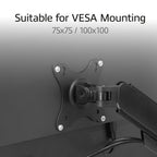 ACT AC8313 Essentials | Verstelbare Monitor-bureaubeugel | Tot 35" | Max 9 kg | VESA 75x75 / 100x100 | 1 Monitor | Gasveer
