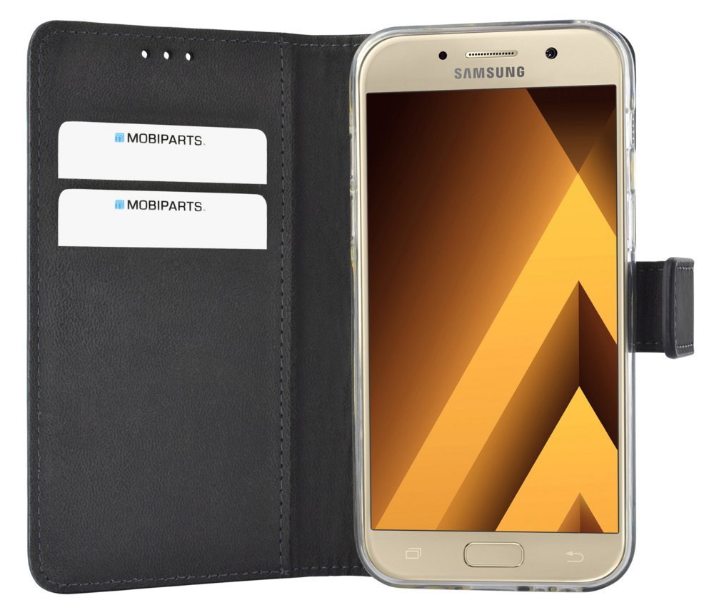 Mobiparts Premium Wallet TPU Case | Samsung Galaxy A3 (2017) | Zwart