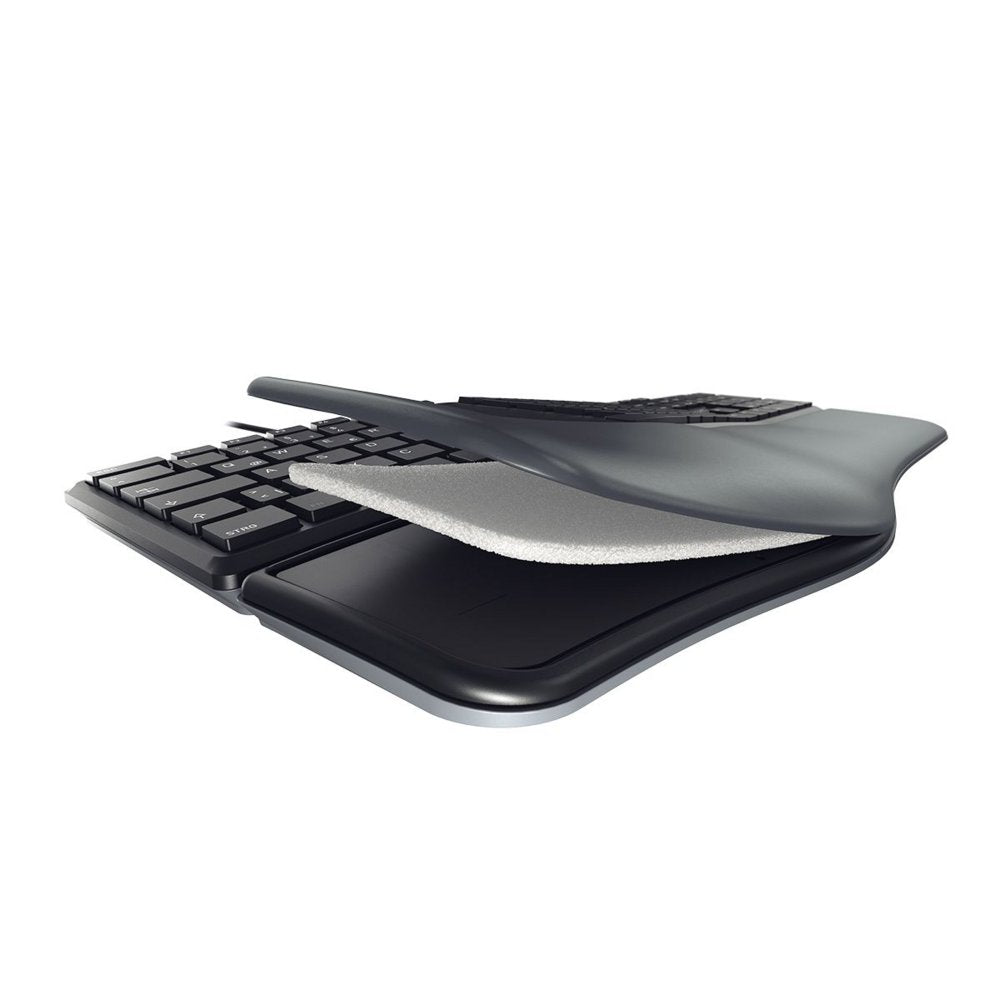 CHERRY KC 4500 Ergo | Toetsenbord | USB | QWERTY (US Engels) | Zwart