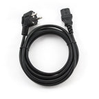 Gembird PC-186-VDE | 1,8 m Stroomkabel | Schuko (CEE 7/7) naar IEC C13 | Zwart | 10A / 250V