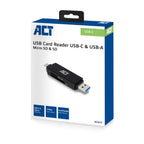 ACT AC6375 | Geheugenkaartlezer | USB 3.2 Gen 1 | Zwart