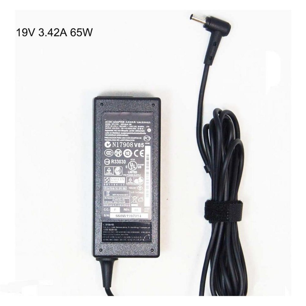 65W Oplader | Adapter voor ASUS B400A | 10.5 mm connector met center pin | Zwart
