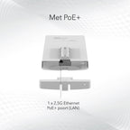 NETGEAR Insight Cloud AX1800 (WAX610Y) | WiFi 6 Outdoor Access Point | 1800 Mbit/s | PoE+ | Inclusief Montagebeugel