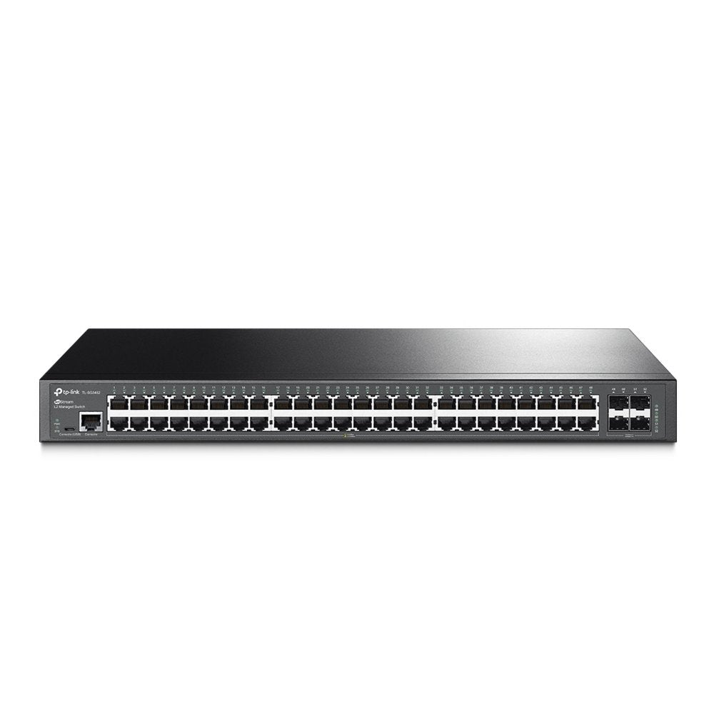 TP-Link TL-SG3452 | JetStream Managed L2 Switch | 52 Poorten | Gigabit Ethernet (10/100/1000 Mbps) | 48x RJ45 + 4x SFP | Omad