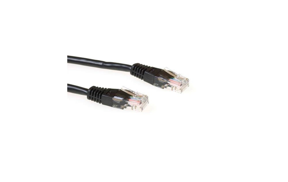 ACT netwerkkabel | Cat5e | U/UTP (UTP) | 1 m | Zwart