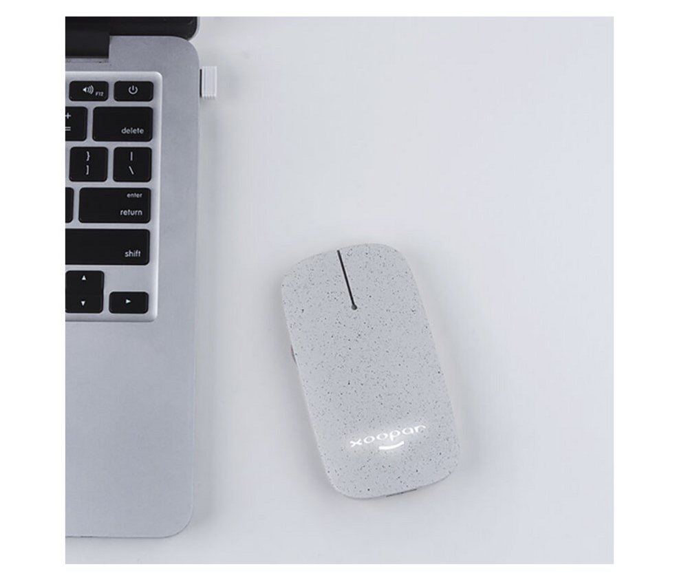 Xoopar Pokket 2 Eco | Ambidextrous Draadloze Muis | RF-Draadloos + USB-A | Wheat