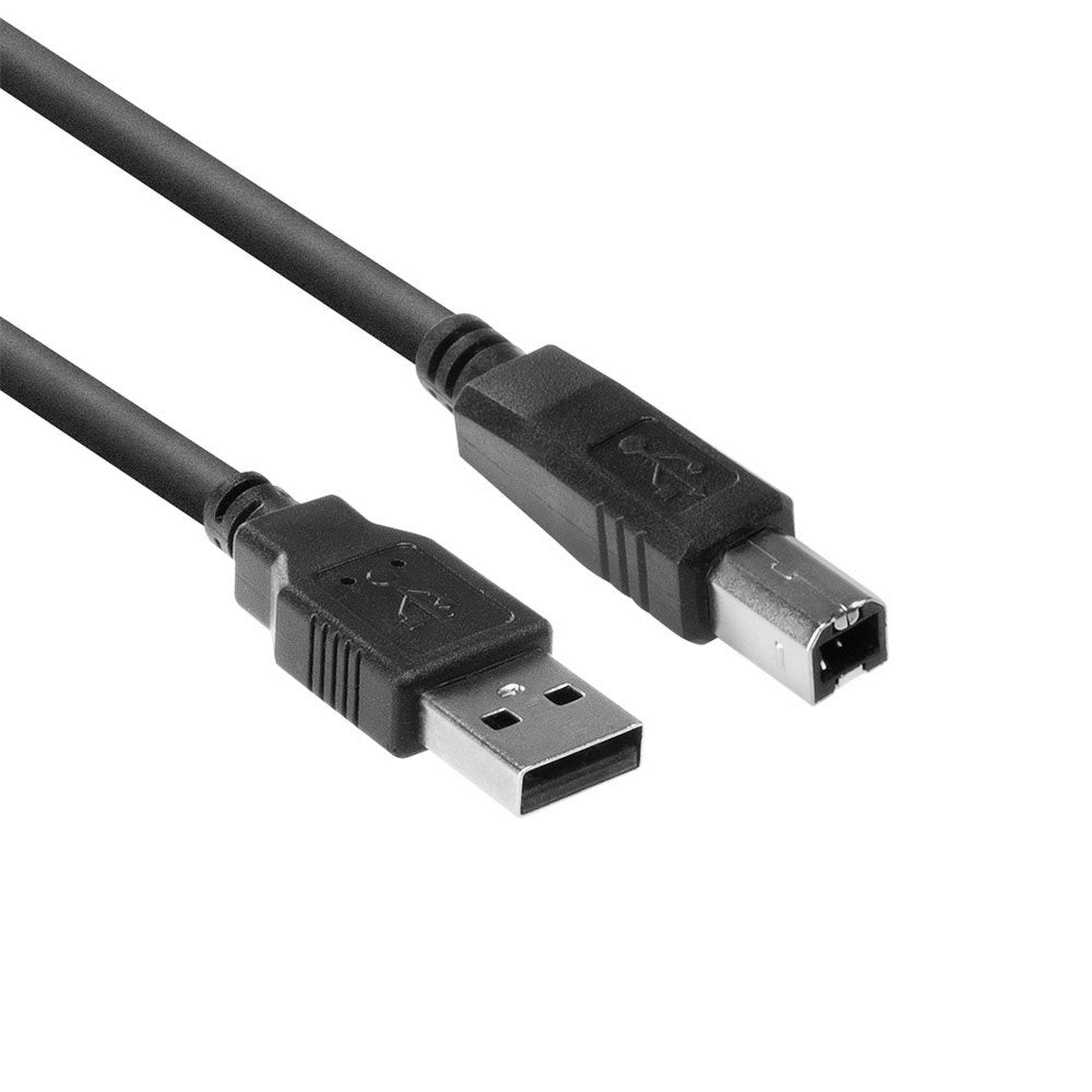 ACT SB2405 | 1,8 m USB 2.0 A naar B Kabel | Zwart