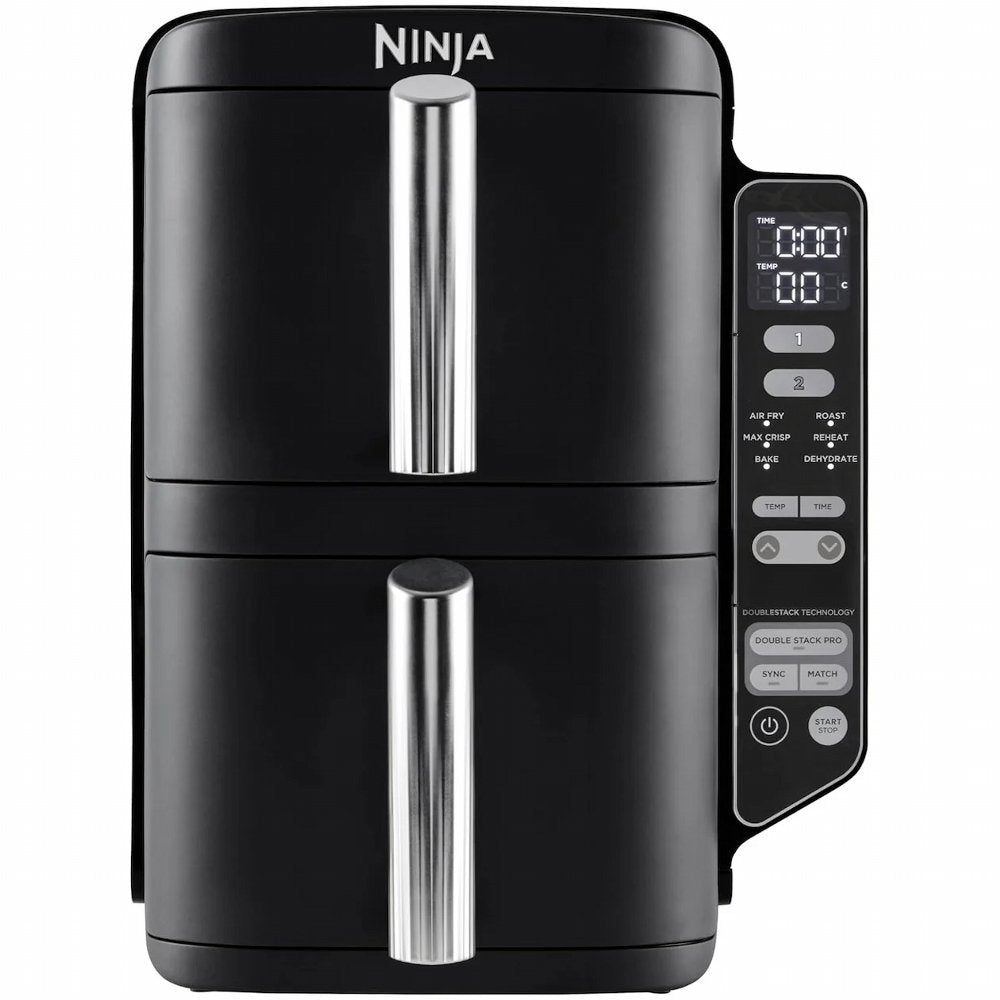 Ninja SL300EU Airfryer | Dubbele Mand | 7,6 Liter | Vrijstaand | 1750 Watt | Zwart