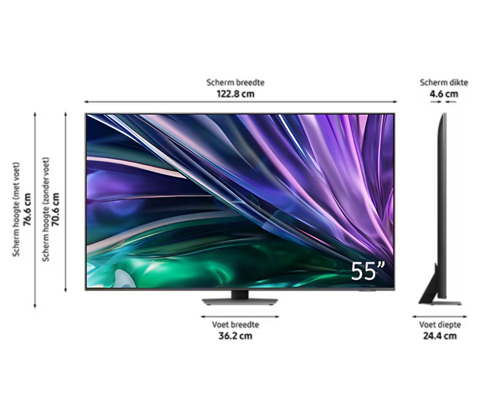 Samsung QE55QN88DBT | 55'' Ultra HD 4K | Neo QLED Smart TV met Tizen & HDR10+ | Local Dimming | Wifi | 100Hz