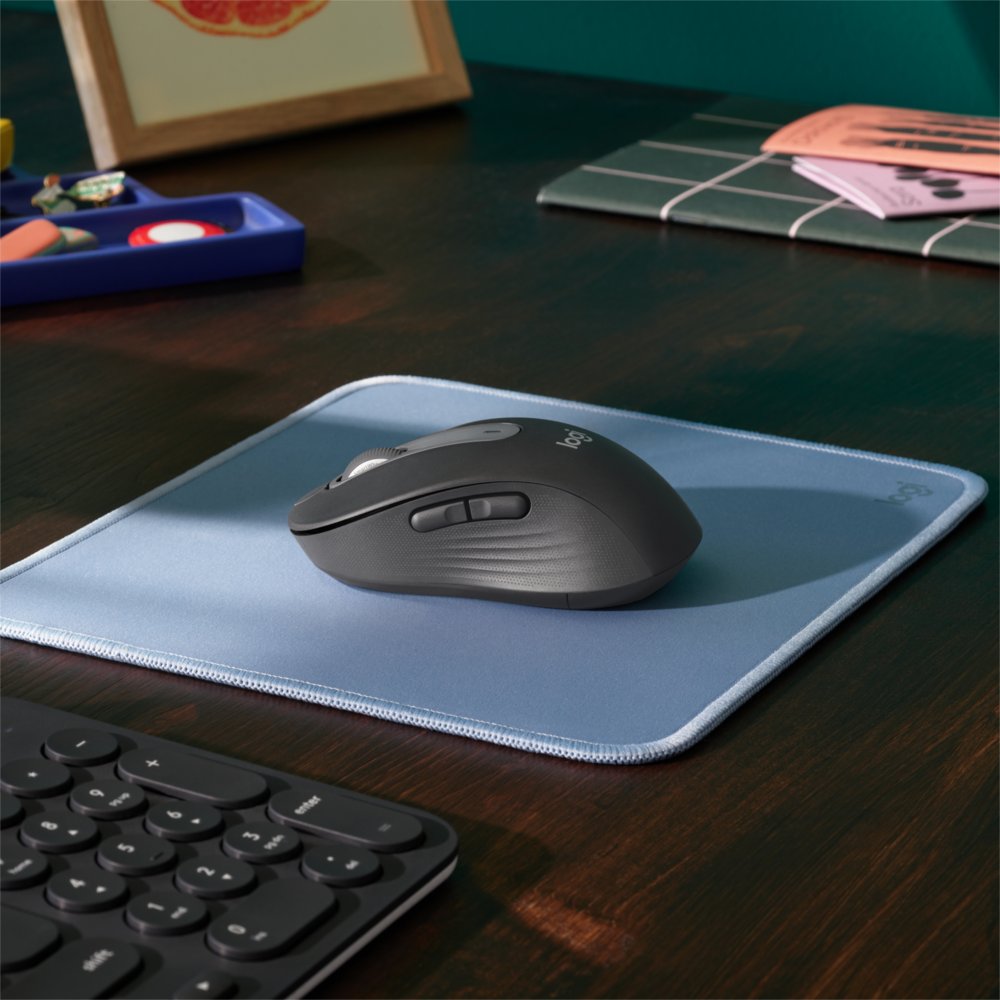 Logitech Signature M650 | Draadloze Muis | RF-Draadloos + Bluetooth | 1000 DPI | Grafiet