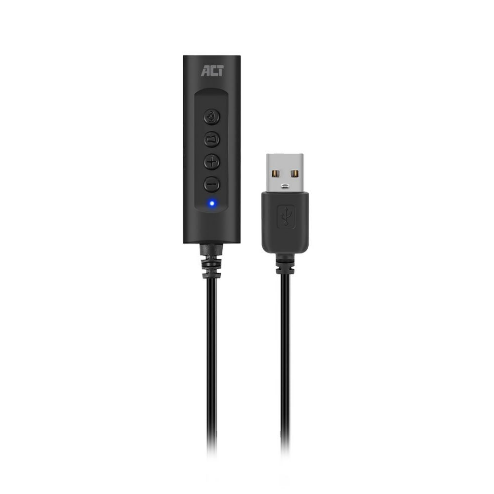 ACT AC9360 | USB Geluidskaart | 3,5 mm Audio | Plug & Play | Compact Design