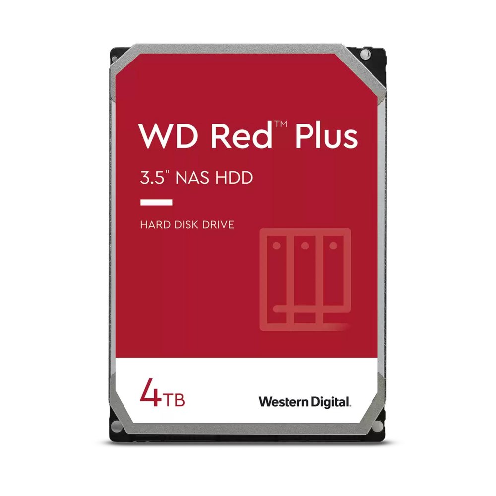 Western Digital Red Plus NAS HDD 3.5" | 4TB SATA III | 5400RPM