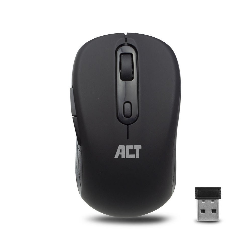 ACT AC5125 | Draadloze Muis | Rechtshandig | RF | 1600 DPI | Zwart