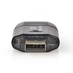 Nedis CRDRU2100BK | Geheugenkaartlezer | USB 2.0 | Zwart