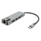 ACT AC7091 | USB-C 4K Docking Station | HDMI 2.0 (4K@60 Hz) + Gigabit Ethernet + 2× USB-A + USB-C PD Pass-Through | Aluminium