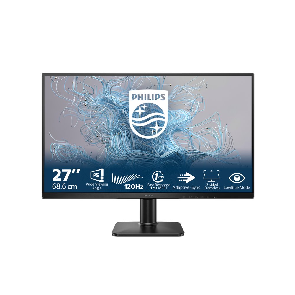 Philips 27E2N1110/00 | 27" Full HD VA Monitor | 120Hz | 1ms | HDMI & VGA | Adaptive Sync | LowBlue Mode | Flicker-Free | Zwar