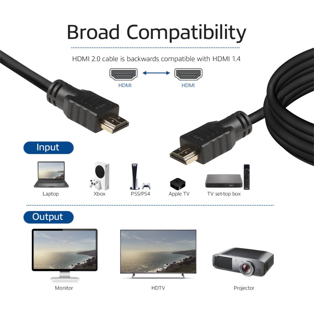 ACT AK3900 | 0,5 m High Speed Ethernet HDMI Kabel | Type A Male naar Male (AWG30)