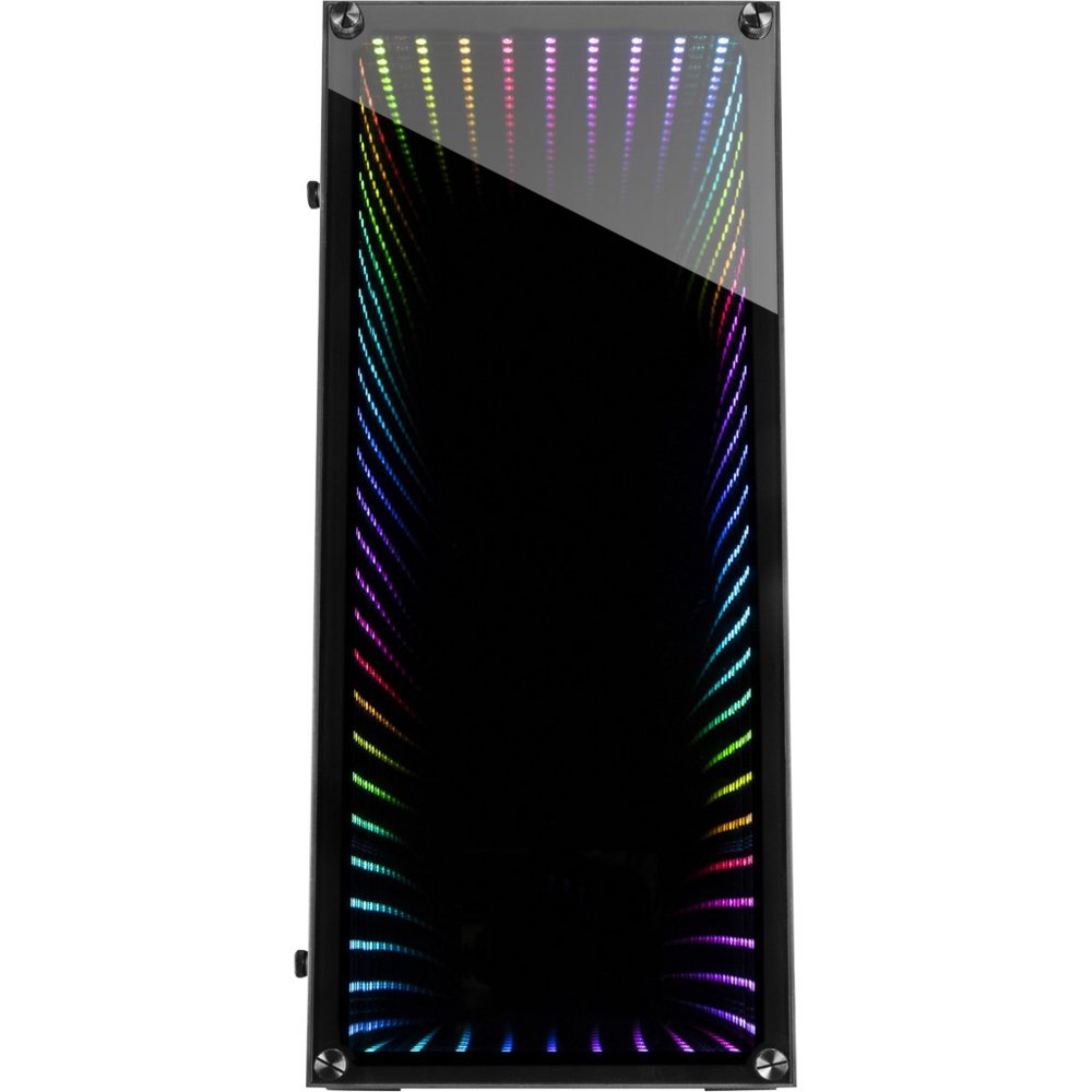 Inter-Tech X-908 Infini2 | Infinity Mirror | Tower Case | USB-C | Zwart