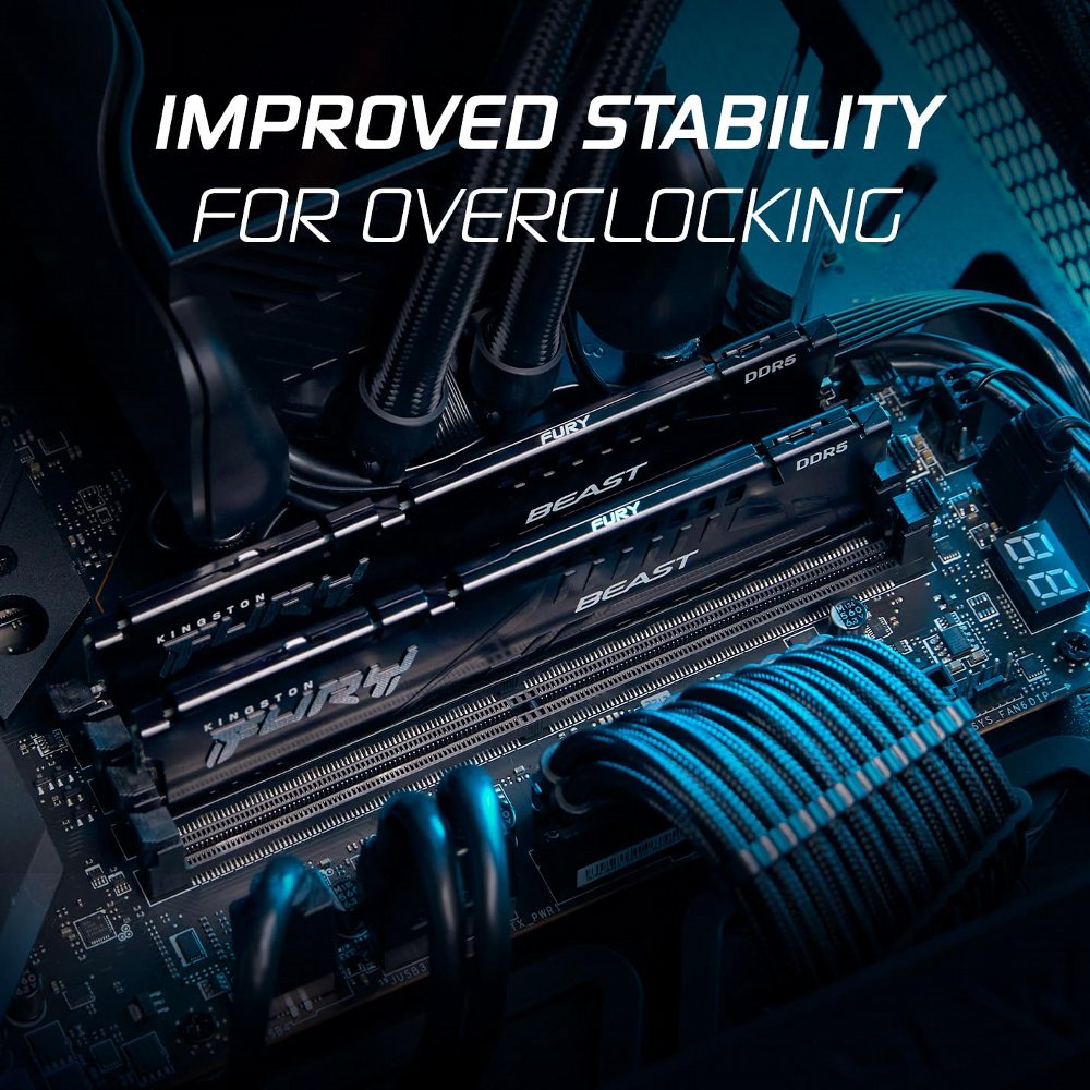 Kingston FURY Beast | 32GB 2x16GB DDR5 | 6000MHz | DIMM | CL30 | Geheugenmodule | RAM