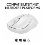 Logitech M240 | Draadloze Bluetooth Muis | Ambidextrous | Compact Reisformaat | Wit