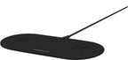 Mobiparts Dual Fast Wireless Charging Pad | Draadloze Oplader 10W Qi | Zwart