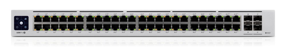 Ubiquiti UniFi USW-Pro-48-PoE Gen2 | Managed L2/L3 Switch | 48 Poorten | Gigabit Ethernet (10/100/1000 Mbps) | PoE++ | 1U Rac