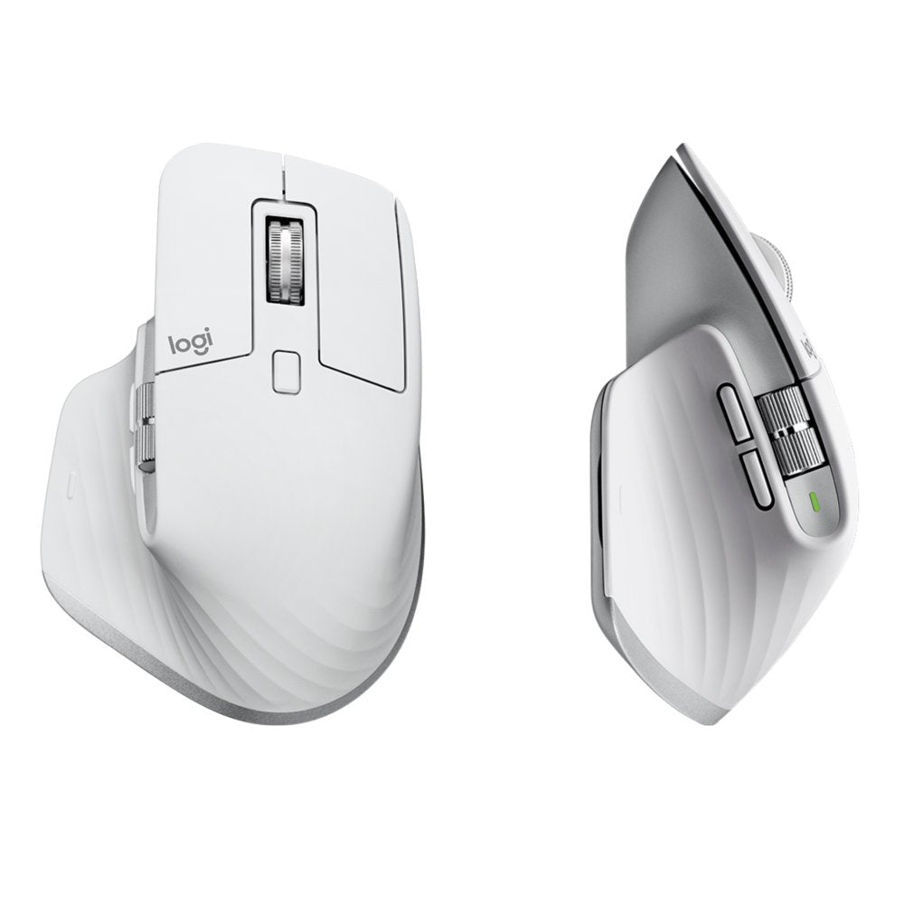 Logitech MX Master 3S | Draadloze Muis | RF-Draadloos + Bluetooth | 8000 DPI | Zilver/Wit
