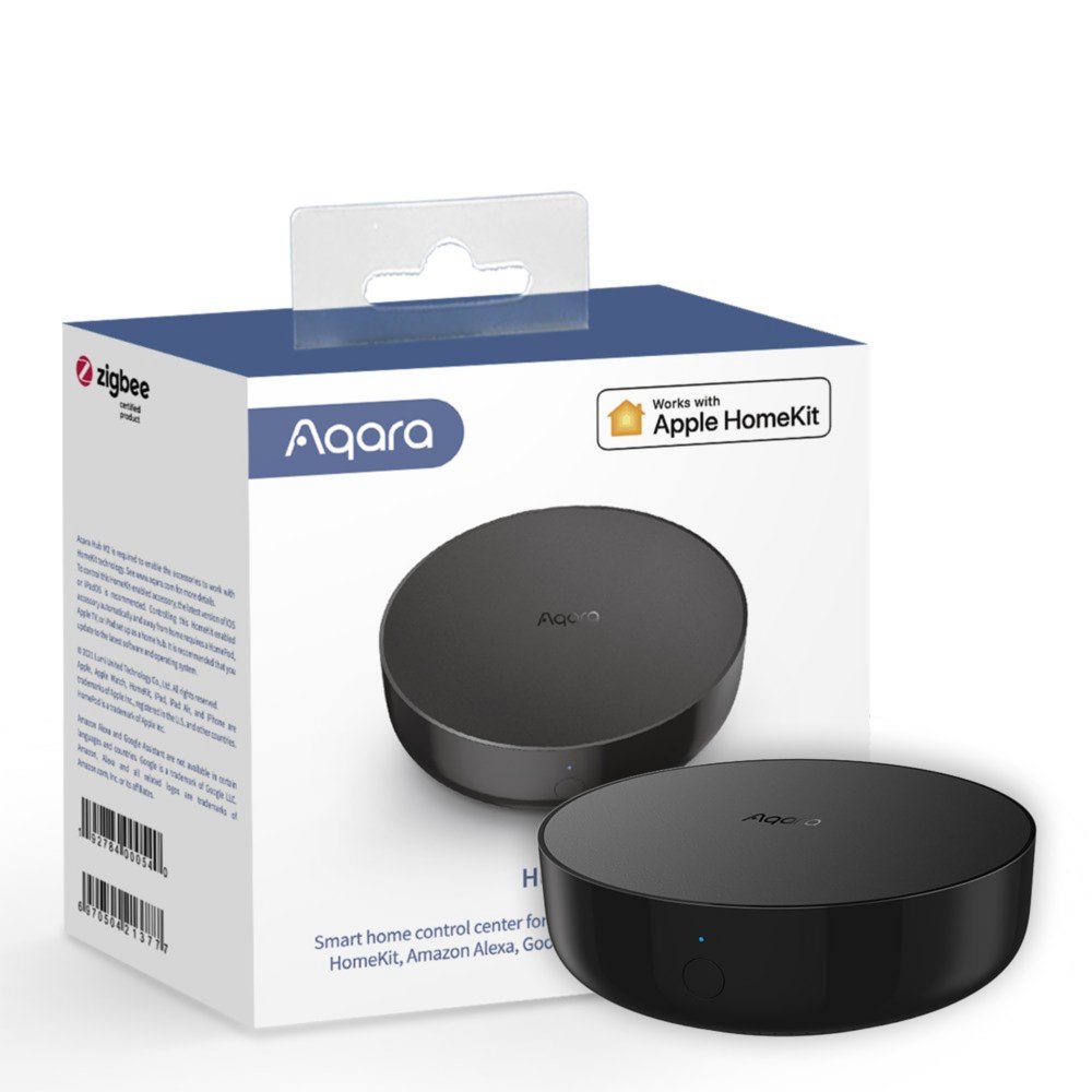 Aqara M2 Hub | Smart Home Hub | HomeKit ondersteuning | Zigbee 3.0 | Wi-Fi & Ethernet | Zwart