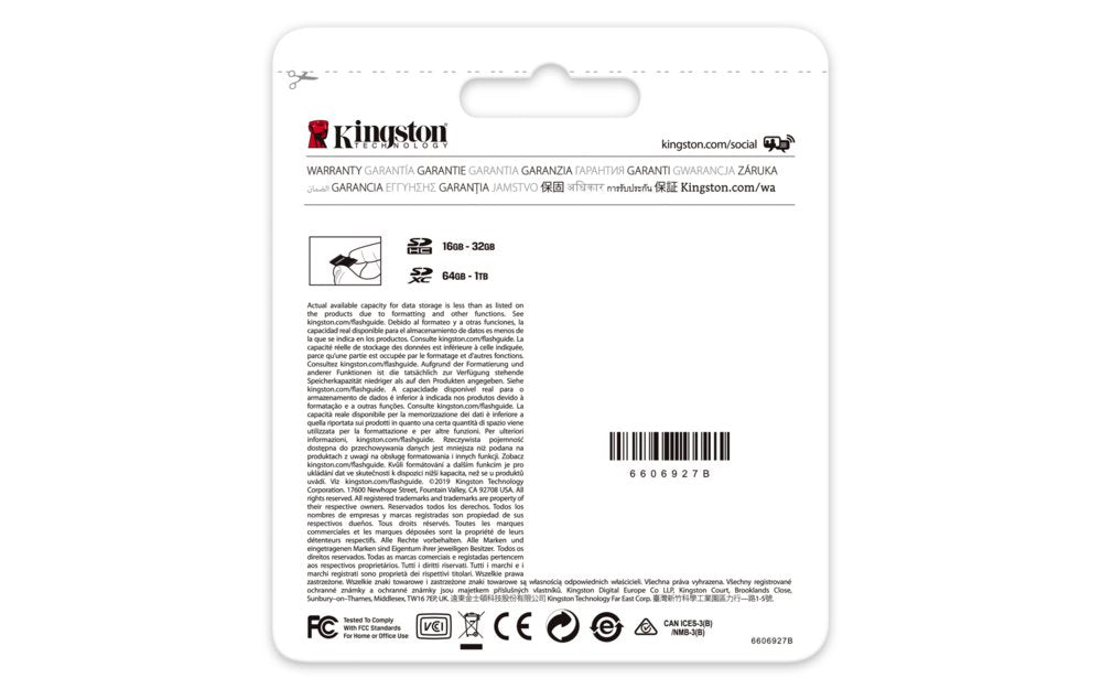 Kingston Canvas Select Plus | SDXC | 64GB | Class 10 | UHS-I U1