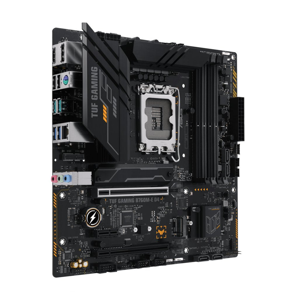 ASUS TUF GAMING B760M-E D4 | Socket LGA 1700 | Intel B760 | 4xDDR4 | Micro-ATX | Moederbord