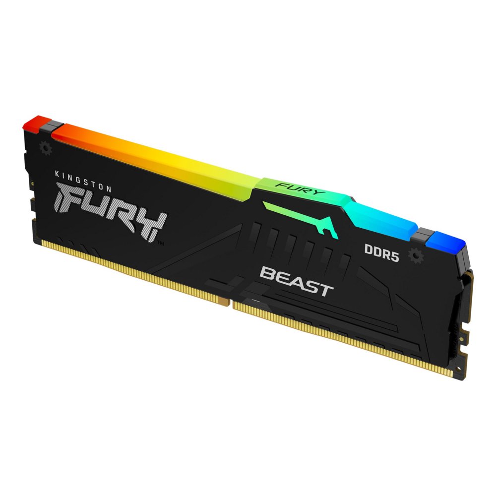 Kingston Fury Beast RGB | 1x16GB DDR5 | 5200MHz | DIMM | CL36 | Geheugenmodule | RAM