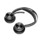 HP Poly Voyager Focus 2 UC Stereo | Bluetooth Headset (ANC) | USB-C (met USB-A Adapter) | Oplaadstandaard | Zwart