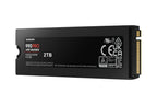 Samsung 990 PRO | 2TB NVMe SSD | M.2 | Gen4 | 7.450MB/s Lezen | 6.900MB/s Schrijven | Heatsink