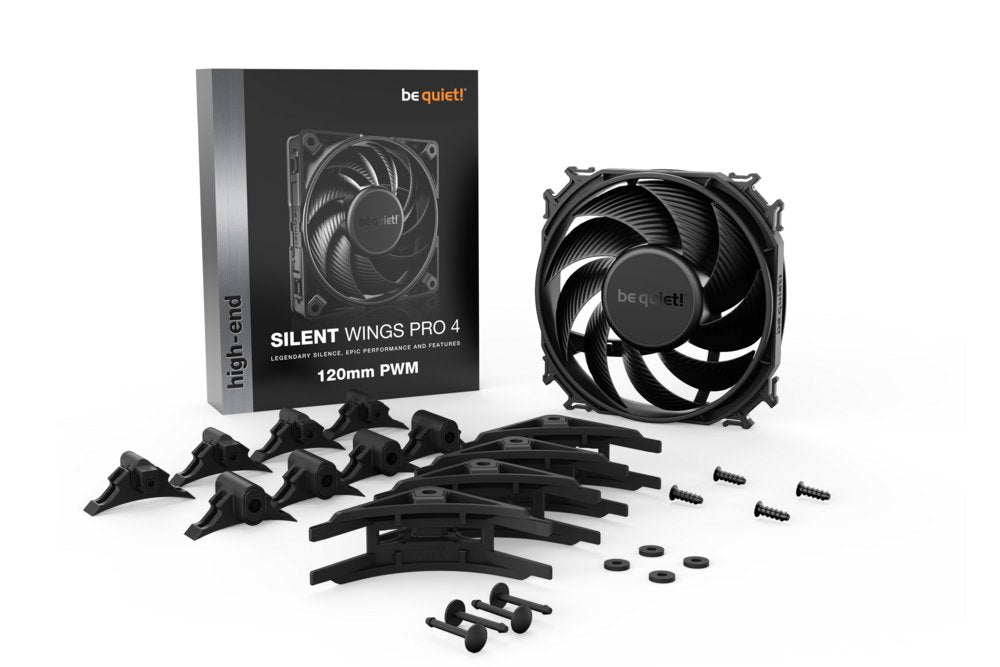 be quiet! Silent Wings Pro 4 | 120mm PWM Case Fan | Zwart